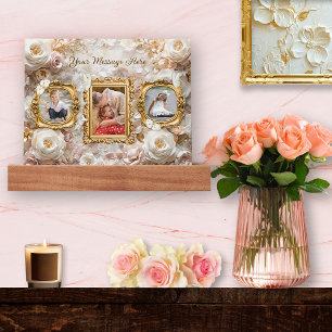 Soft Gold Baroque Floral Photo Frames Collage Picture Ledge