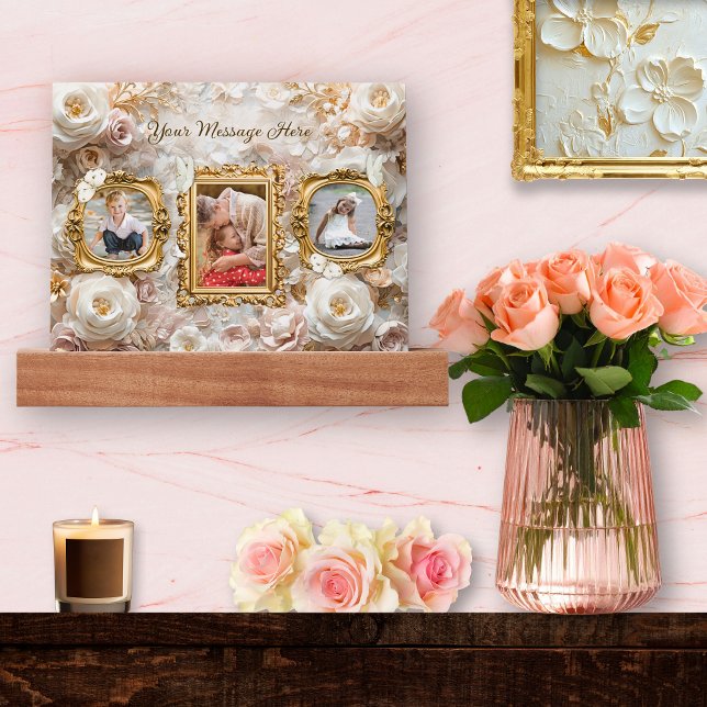 Soft Gold Baroque Floral Photo Frames Collage Picture Ledge (Creator Uploaded)