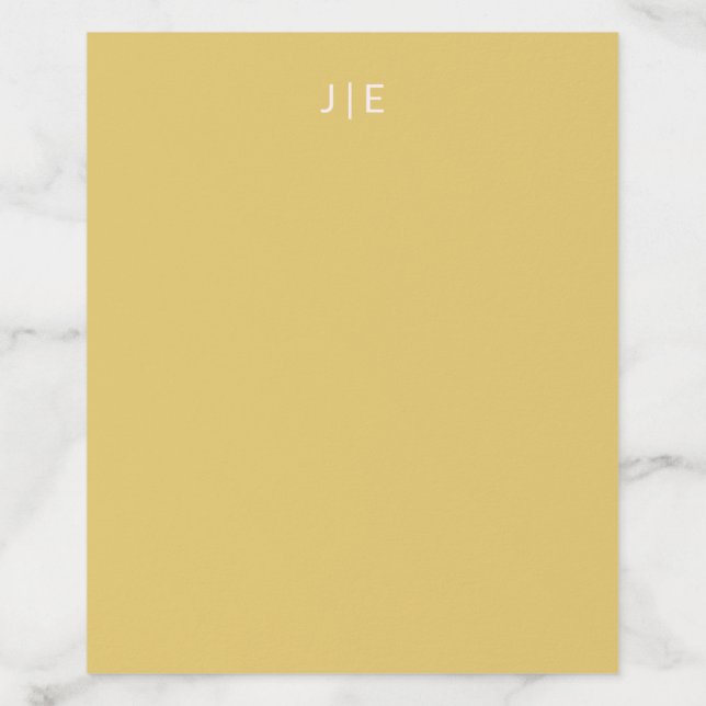 Soft Gold Monogram Envelope Liner (Design)