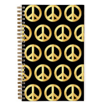 Soft gold Peace Symbol