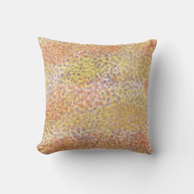 Soft Gold Throw Pillow (Front)
