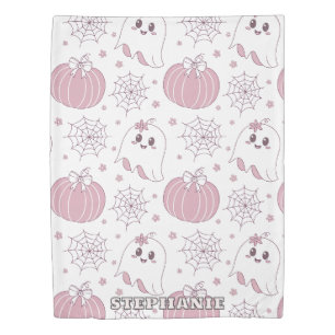 Soft Goth Pastel Halloween Pattern Duvet Cover
