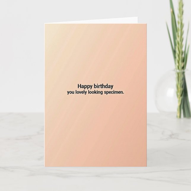 Soft Gradient Birthday Card (Front)