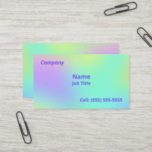 Soft Gradient Colorful Business Cards