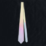 Soft Gradient Ombre Pink Yellow Pastel Aesthetic  Neck Tie<br><div class="desc">Beautiful digital watercolor pink purple peach yellow blue muted gradient ombre design. Gradient gift. Personalized Gradient gifts. Preppy gradient ombre tie for him.</div>