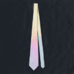 Soft Gradient Ombre Pink Yellow Pastel Aesthetic  Neck Tie<br><div class="desc">Beautiful digital watercolor pink purple peach yellow blue muted gradient ombre design. Gradient gift. Personalized Gradient gifts. Preppy gradient ombre tie for him.</div>