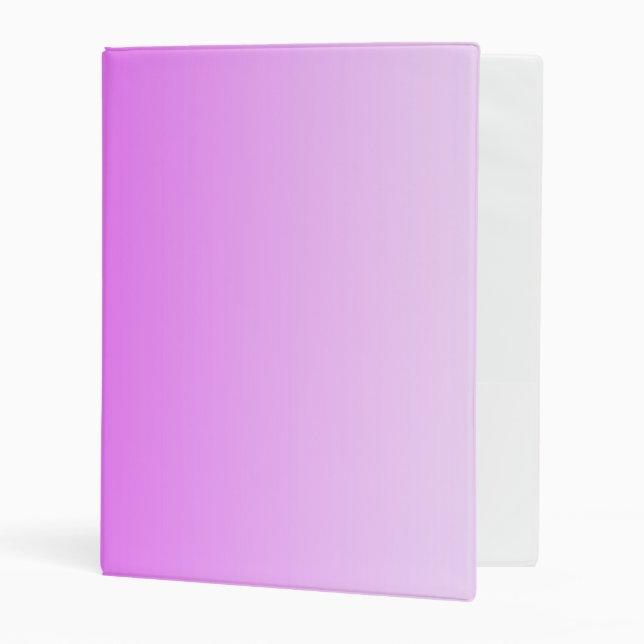 Soft Gradients Colors - neon pink + your ideas Mini Binder (Front/Inside)
