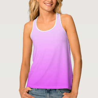 Soft Gradients Colors - neon pink + your ideas Tank Top