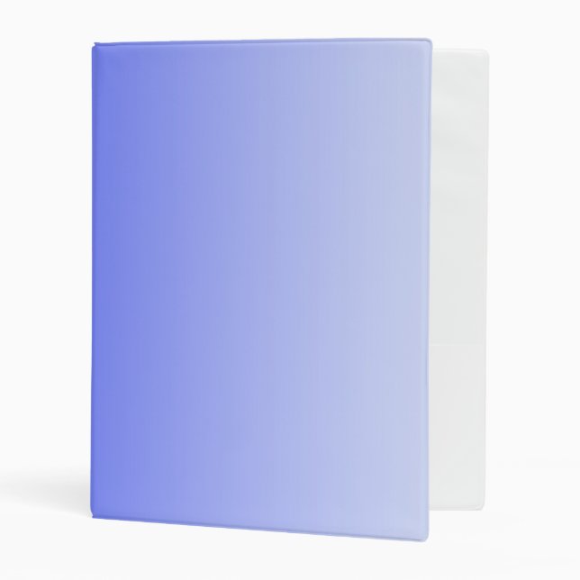 Soft Gradients Colors - royal blue + your ideas Mini Binder (Front/Inside)