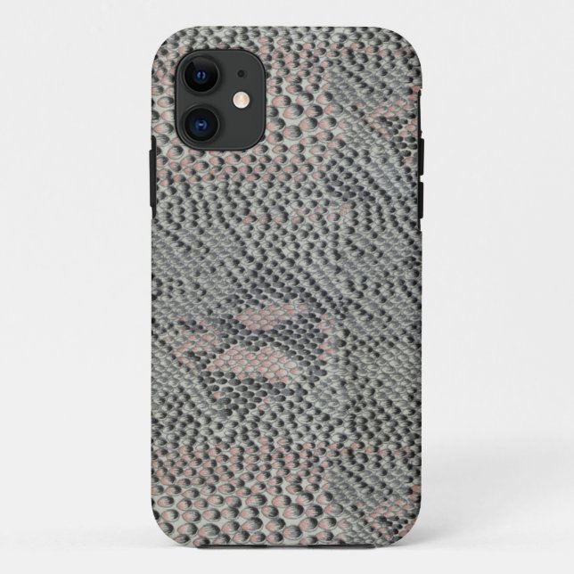 Soft Gray and Pink Snake Skin Case-Mate iPhone Cas Case-Mate iPhone Case (Back)