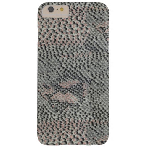 Soft Gray and Pink Snake Skin Barely There iPhone 6 Plus Case