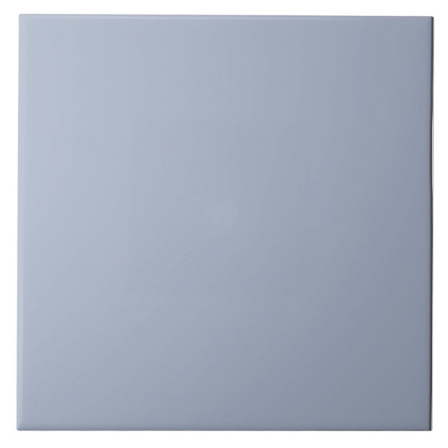 Soft Gray Blue Ceramic Tile. Tile (Front)