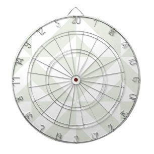 Soft Gray Geometric Art Deco Dart Board