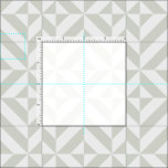 Soft Gray Geometric Art Deco Fabric