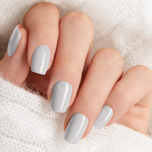 Soft Gray Minx Nail Art