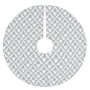 Grey Christmas Tree Skirts Zazzle Soft Gray Modern Christmas Tree Skirt
