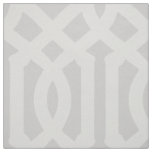Soft Gray Trellis Large Scale Fabric