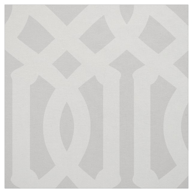 Soft Gray Trellis Large Scale Fabric (Swatch)