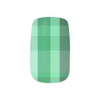 Soft Green Blended Plaid Nail Art Decals