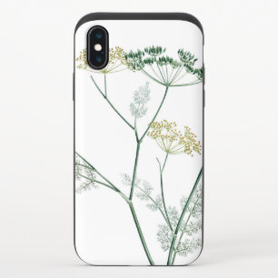 Soft Green Botanical IV iPhone X Slider Case