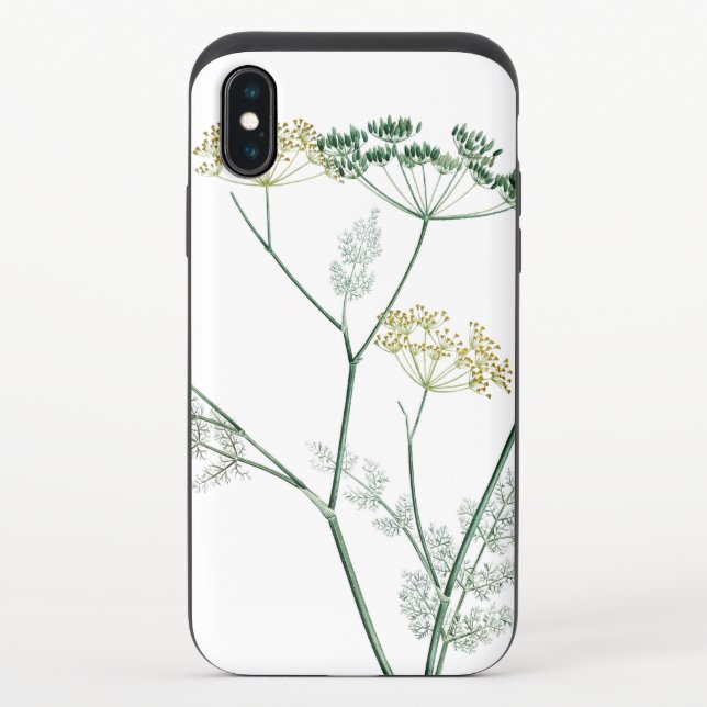 Soft Green Botanical IV Uncommon iPhone Case (Back)