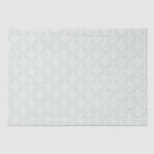 Soft green damask design tissue paper