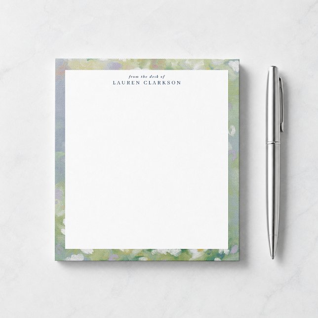 Soft Green Floral From The Desk Notepad (Creator Uploaded)