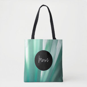 Soft Green Floral Print Tote Bag