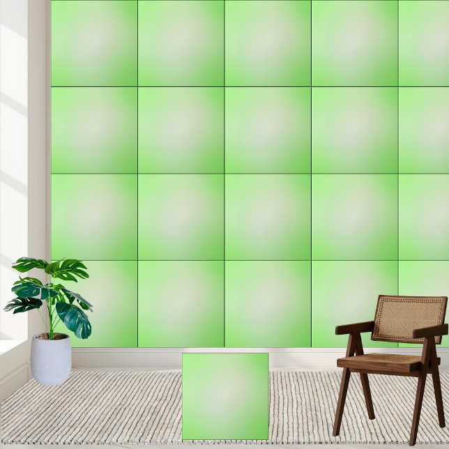 Soft Green Gradient Ceramic Tile (Soft Green Gradient Ceramic Tile)