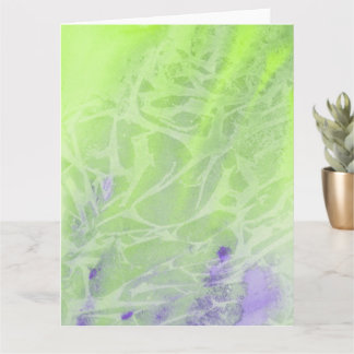 Soft Green & Lavender Harmony Card