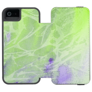Soft Green & Lavender Harmony iPhone SE/5/5s Wallet Case