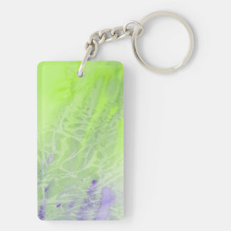 Soft Green & Lavender Harmony Keychain