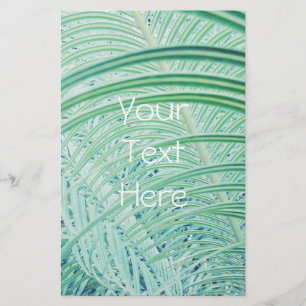 Soft Green Plant Palm Leaf Flyer