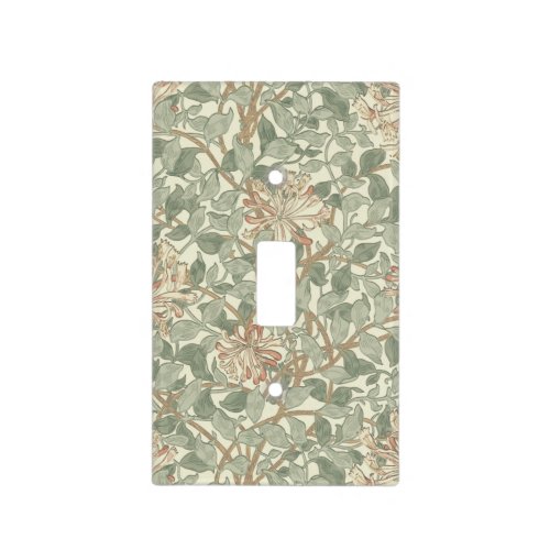 Soft Green Vintage William Morris Honeysuckle Light Switch Cover