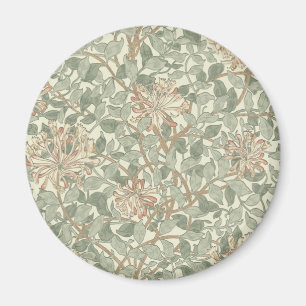 Soft Green Vintage William Morris Honeysuckle Magnet