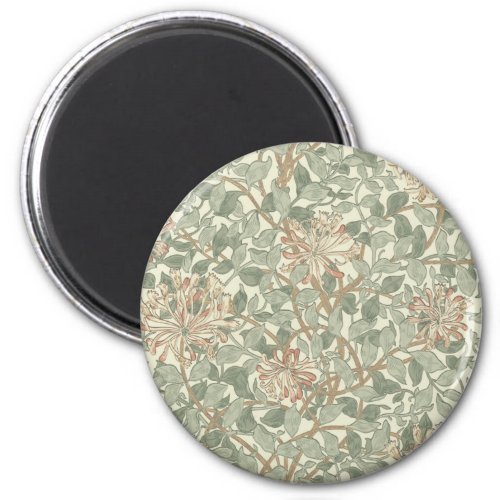 Soft Green Vintage William Morris Honeysuckle Magnet