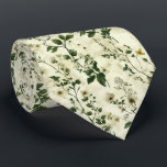 Soft Green Wildflower Vine Wedding Neck Tie<br><div class="desc">Whimsical vines and wildflowers on cream offer a soft,  romantic look for the groom or groomsmen in garden weddings.</div>