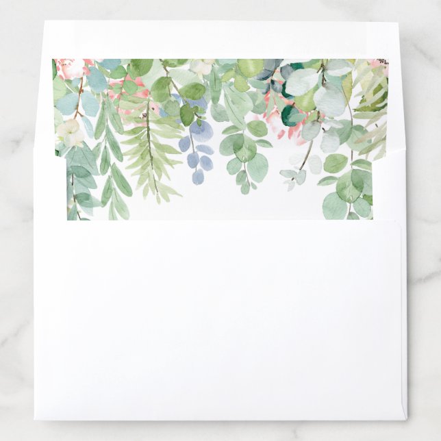 Soft Greenery Envelope Liner (In Envelope)