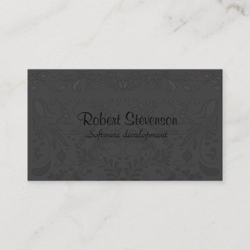 Soft Grey Business Cards