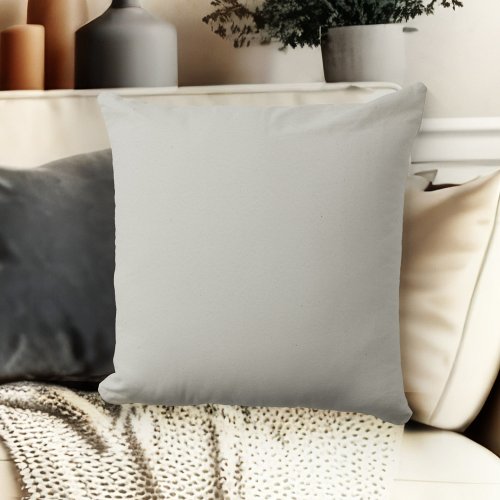 Soft Grey Silver Couch Throw Pillow