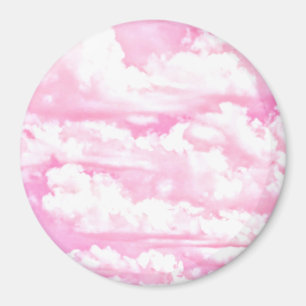 Soft Happy Rose Clouds Decor Magnet