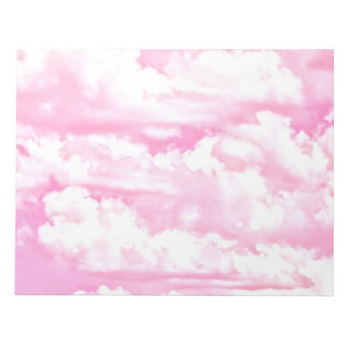 Soft Happy Rose Clouds Decor Notepad