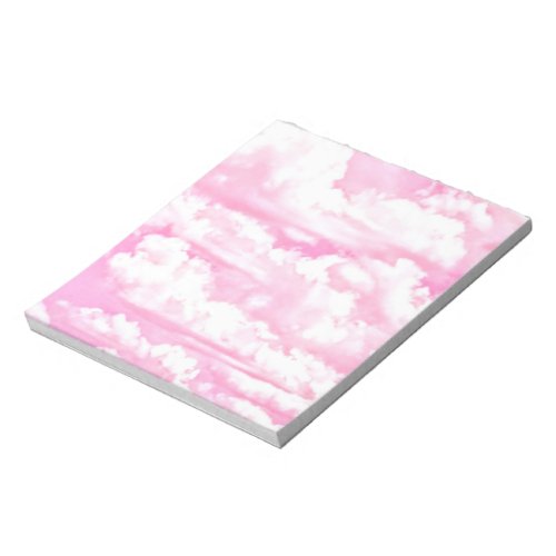 Soft Happy Rose Clouds Decor Notepad