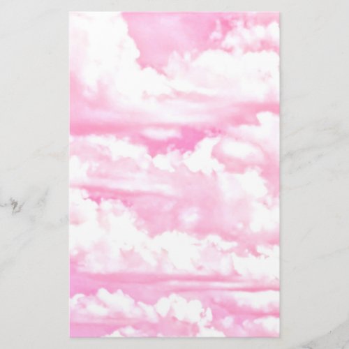 Soft Happy Rose Clouds Decor Stationery