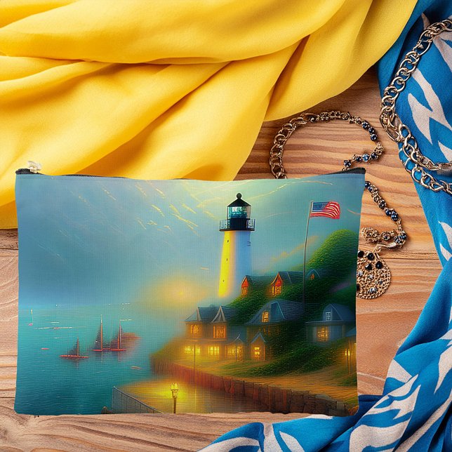 Soft harbor and lighthouse accessory pouch (Creator Uploaded)