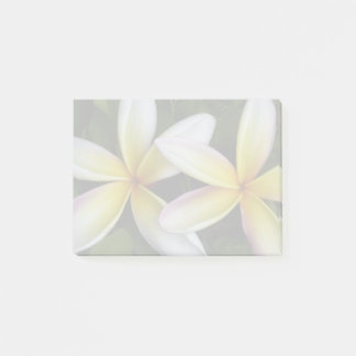 Soft Hawaiian Plumerias Post-it Notes