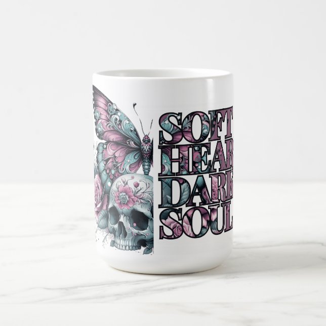 Soft Heart Dark Soul Pastel Goth  Coffee Mug (Center)