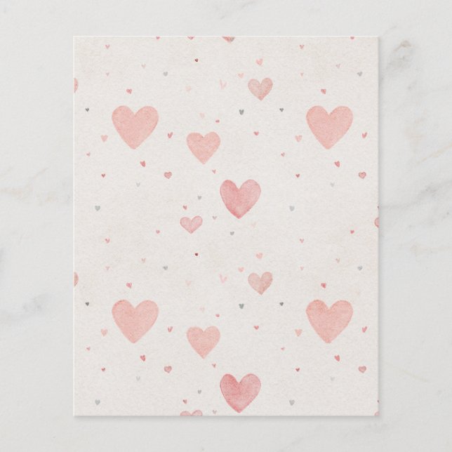 Soft Heart Pattern Flyer (Front)