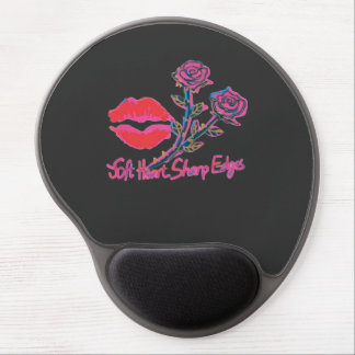 Soft Heart Sharp Edges Gothic Lipstick Kiss Gel Mouse Pad
