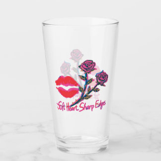 Soft Heart Sharp Edges Gothic Lipstick Kiss Glass